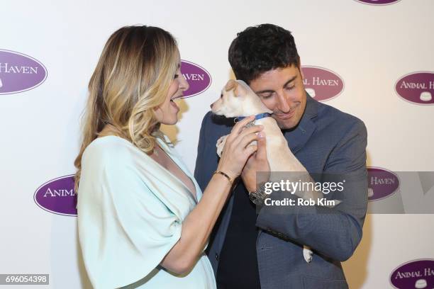 Actors Jenny Mollen and Jason Biggs attend the Animal Haven 50th Anniversary Gala at Capitale on June 14, 2017 in New York City.