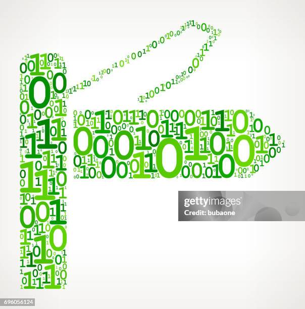 street signs binary code zero one vector illustration - multiple pathways background stock illustrations