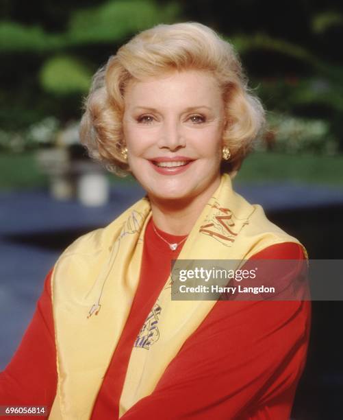Personality Barbara Sinatra poses for a portrait in 1990 in Los Angeles, California.