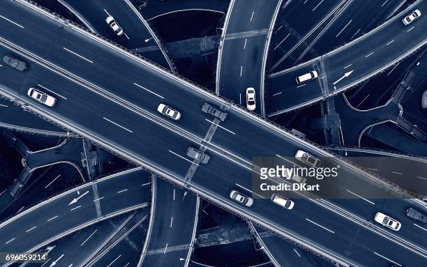 highway - road intersection stock pictures, royalty-free photos & images
