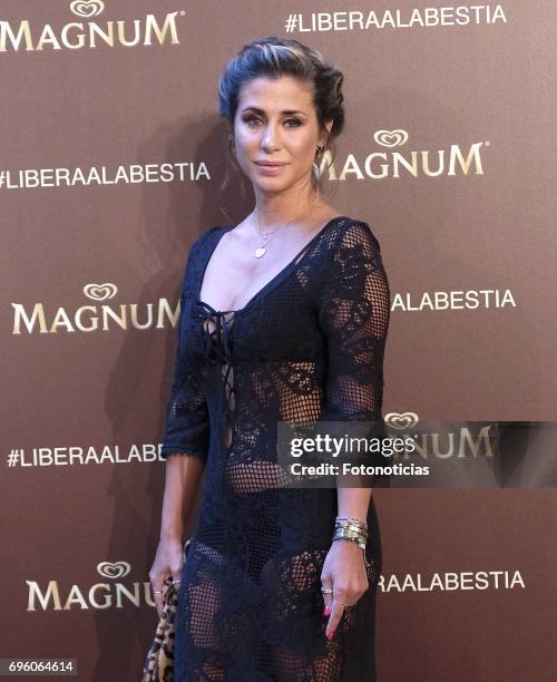 Elena Tablada attends the Magnum new campaign presentation party at the Palacete de Fortuny on June 14, 2017 in Madrid, Spain.