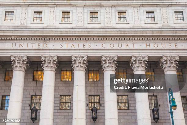 thurgood marshall united states courthouse - courthouse exterior stock pictures, royalty-free photos & images