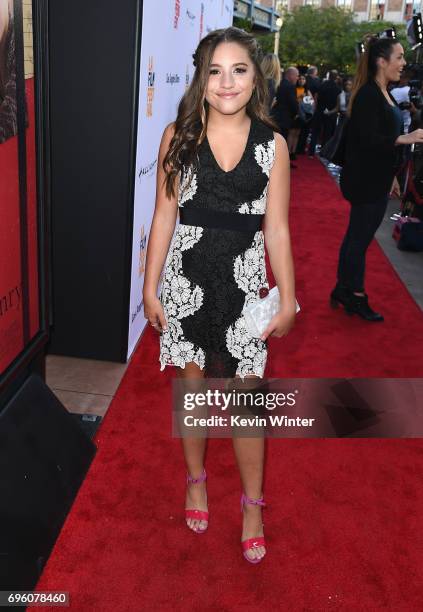 Actor Mackenzie Ziegler attends the opening night premiere of Focus Features' "The Book of Henry" during the 2017 Los Angeles Film Festival at...