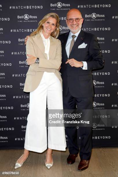 Carlos Rosillo, founder and CEO of Bell & Ross, attend the Bell & Ross Cocktail Party at Elbphilharmonie show apartment on June 14, 2017 in Hamburg,...