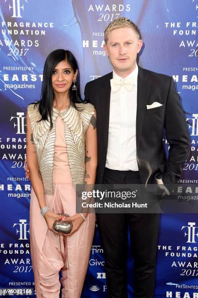 Kavi Moltz and David Moltz attends the 2017 Fragrance Foundation Awards Presented By Hearst Magazines at Alice Tully Hall on June 14, 2017 in New...