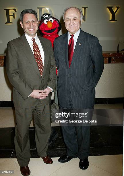 President and Chief Executive Officer of the Childrens Television Workshop Gary Knell , Elmo and FDNY Commissioner Nicholas Scoppetta attend the 33rd...