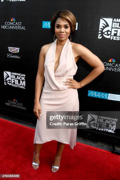 Regina Hall attends the "Girls Trip" red carpet screening during ABFF 2017 at Olympia Theater At Gusman Hall on June 14, 2017 in Miami, Florida.