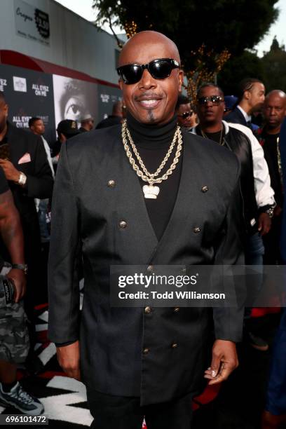 Recording artist MC Hammer at the "ALL EYEZ ON ME" Premiere at Westwood Village Theatre on June 14, 2017 in Westwood, California.