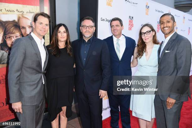 Focus Features President of Marketing Jason Cassidy, Sidney Kimmel Entertainment President of Production Carla Hacken, director Colin Trevorrow, Film...