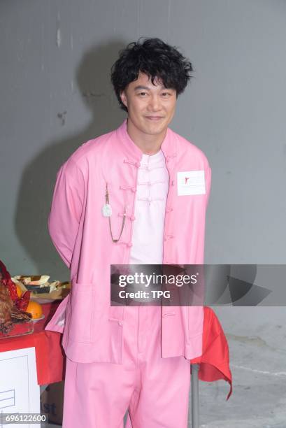 Eason Chan promotes for his new movie Keep Calm and Be A Superstar on 14th June, 2017 in Hongkong, China.