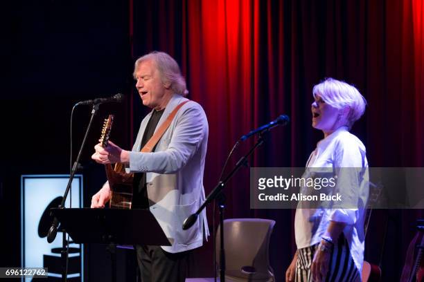 Musician Justin Hayward performs onstage during An Evening With Justin Hayward at The GRAMMY Museum on June 14, 2017 in Los Angeles, California.