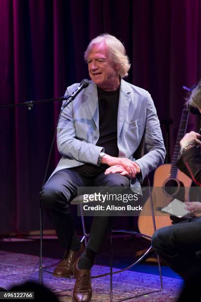 Musician Justin Hayward speaks onstage during An Evening With Justin Hayward at The GRAMMY Museum on June 14, 2017 in Los Angeles, California.