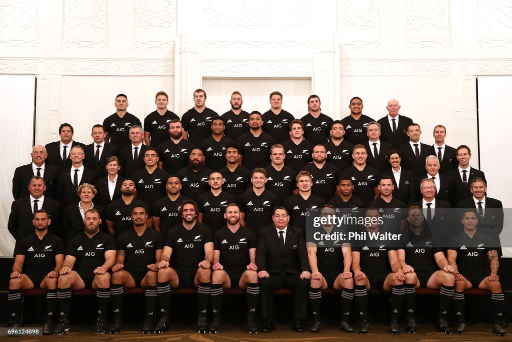 New Zealand All Blacks Team Photo Session