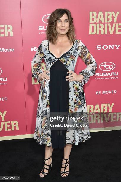 Alison King attends the Premiere Of Sony Pictures' "Baby Driver" - Arrivals at Ace Hotel on June 14, 2017 in Los Angeles, California.