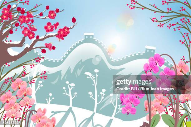 ilustraciones, imágenes clip art, dibujos animados e iconos de stock de illustration of winter - solsticio-de-invierno