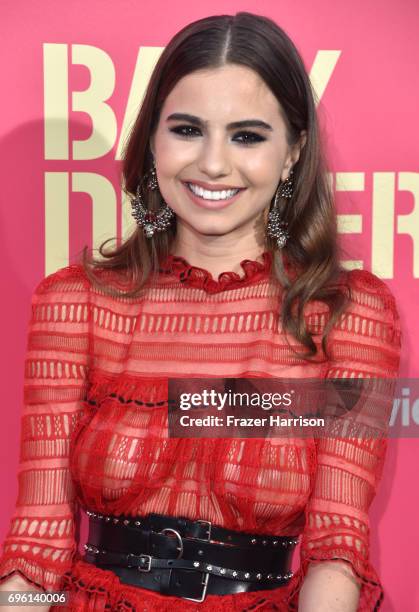 Ballerina Violetta Komyshan arrives at the Premiere of Sony Pictures' "Baby Driver" at Ace Hotel on June 14, 2017 in Los Angeles, California.