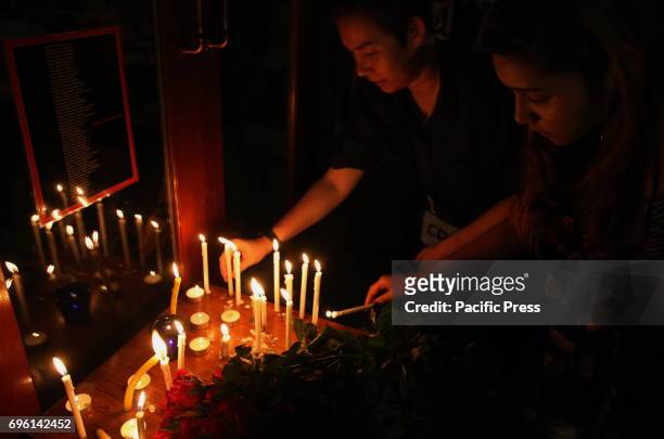 Event organizers by Thai LGBTIQ group condolences and memorialize on the 50 victims massacre in Orlando, California. The event claimed it's the first...