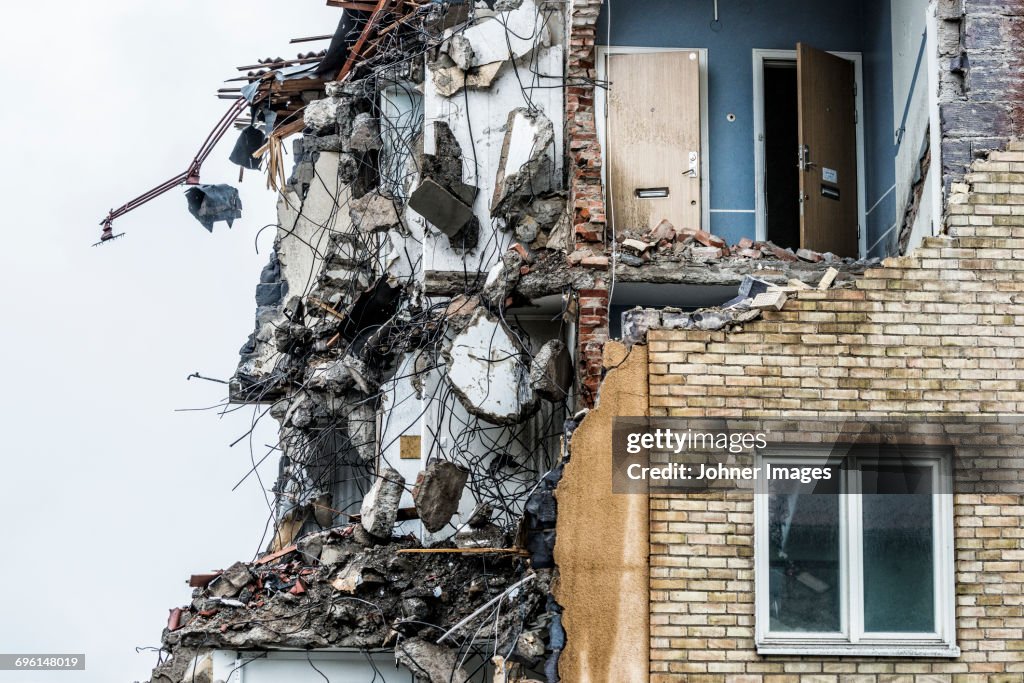 Old demolished house