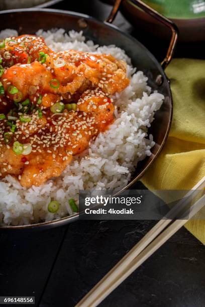 Orange Chicken Rice Photos and Premium High Res Pictures - Getty Images
