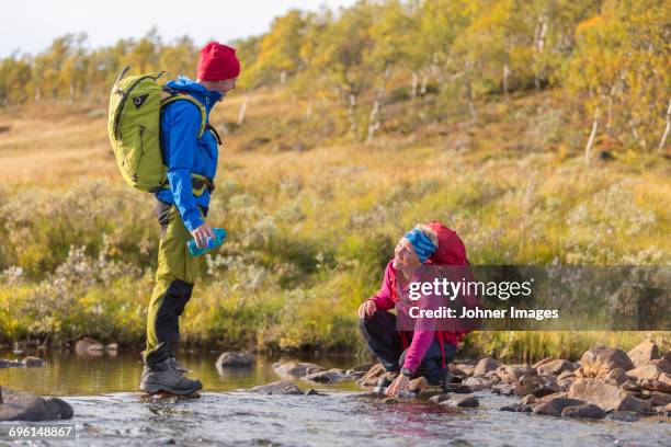 happy hikers - jamtland stock pictures, royalty-free photos & images