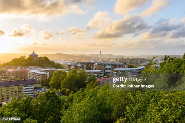 cityscape at dusk - göteborg stad bildbanksfoton och bilder