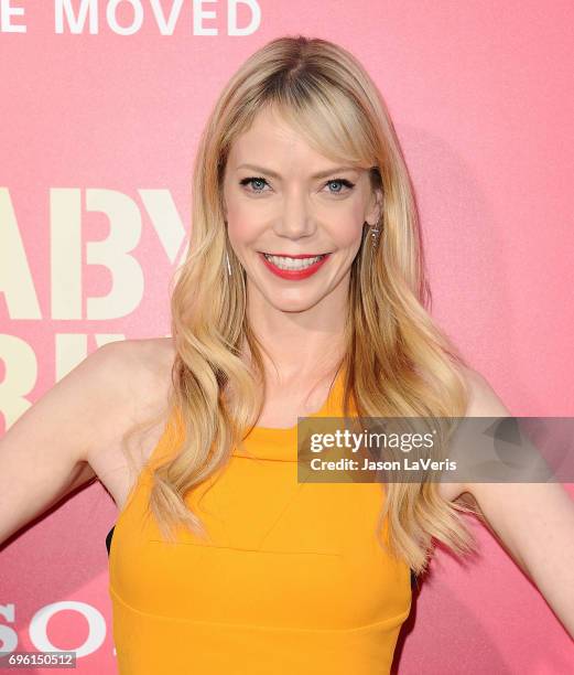 Actress Riki Lindhome attends the premiere of "Baby Driver" at Ace Hotel on June 14, 2017 in Los Angeles, California.