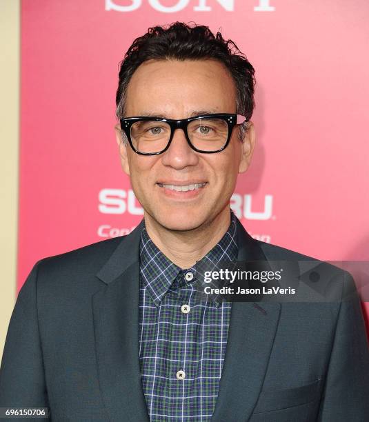 Actor Fred Armisen attends the premiere of "Baby Driver" at Ace Hotel on June 14, 2017 in Los Angeles, California.