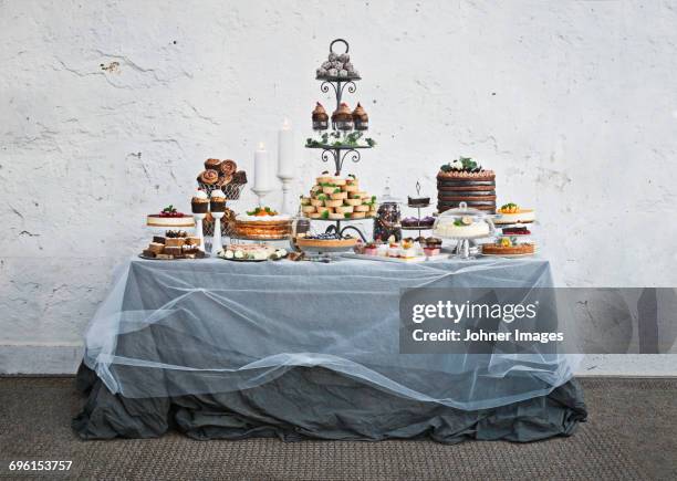 dessert buffet - buffet stock pictures, royalty-free photos & images