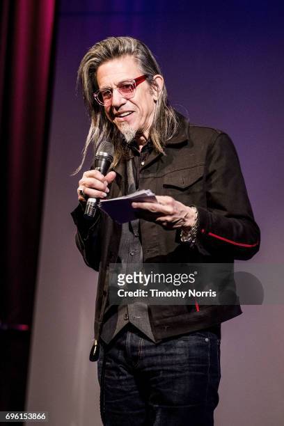 Scott Goldman speaks during An Evening With Justin Hayward at The GRAMMY Museum on June 14, 2017 in Los Angeles, California.