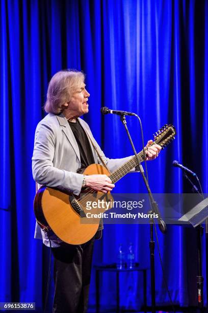 Justin Hayward performs during An Evening With Justin Hayward at The GRAMMY Museum on June 14, 2017 in Los Angeles, California.