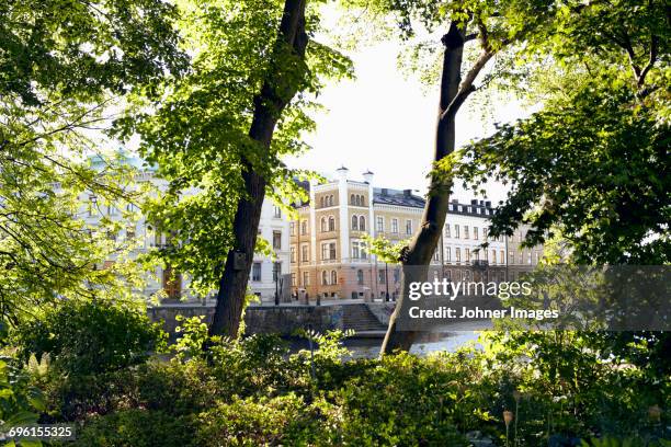 canal in old town - stockholm city stock pictures, royalty-free photos & images