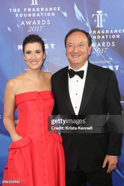 Elizabeth Musmanno and Harry Fremont attends the 2017 Fragrance Foundation Awards at Alice Tully Hall at Lincoln Center on June 14, 2017 in New York...