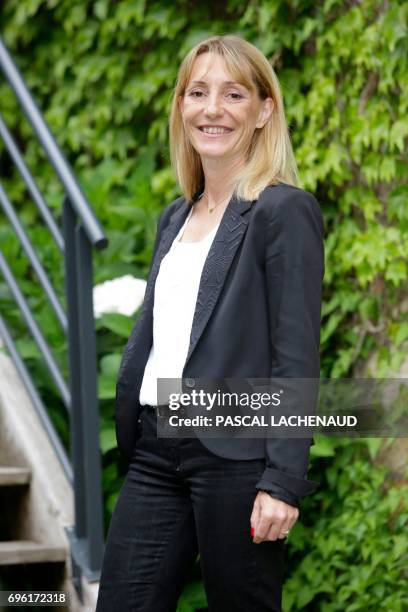 Le 14 juin 2017 limoges sophie beaudouin-hubière candidate lrem sur la 1 ere circonscription de la haute vienne AFP PHOTO PASCAL LACHENAUD