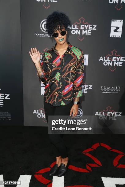 Actress AzMarie Livingston attends Premiere Of Lionsgate's "All Eyez On Me" at the Westwood Village Theatres on June 14, 2017 in Los Angeles,...