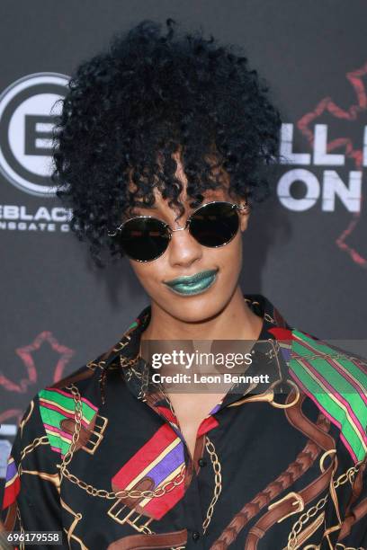 Actress AzMarie Livingston attends Premiere Of Lionsgate's "All Eyez On Me" at the Westwood Village Theatres on June 14, 2017 in Los Angeles,...