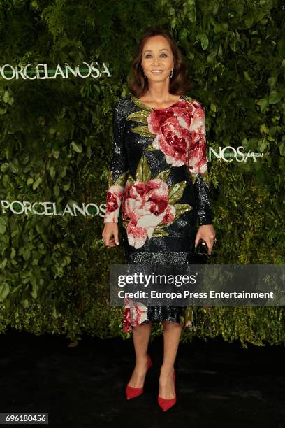 Isabel Preysler attends the opening of the new Porcelanosa store on June 14, 2017 in San Sebastian de los Reyes, Spain.