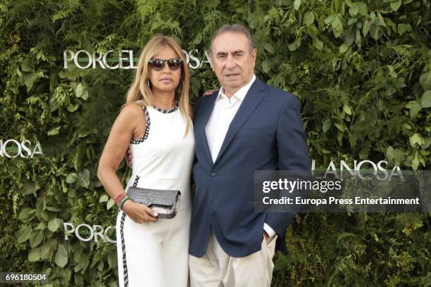 Pedro Trapote and Begoña Garcia Vaquero attend the opening of the new Porcelanosa store on June 14, 2017 in San Sebastian de los Reyes, Spain.