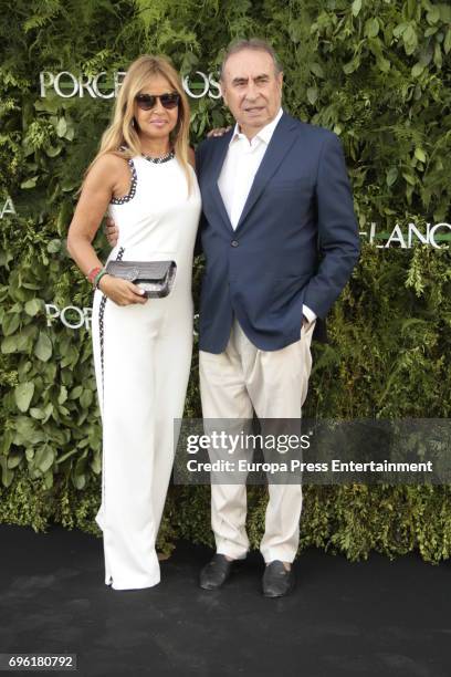 Pedro Trapote and Begoña Garcia Vaquero attend the opening of the new Porcelanosa store on June 14, 2017 in San Sebastian de los Reyes, Spain.