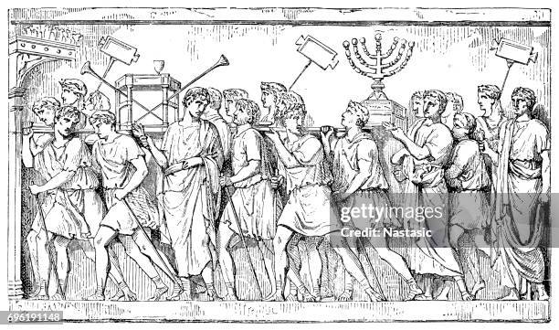 Palestine Jerusalem Roman Destruction 70 Ad High-Res Vector Graphic