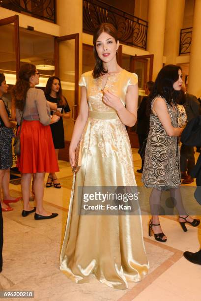 Eleonore Boccara attends Amnesty International 'Musique Contre L'Oubli' Gala Ceremony at Theatre des Champs Elysees on June14, 2017 in Paris, France.