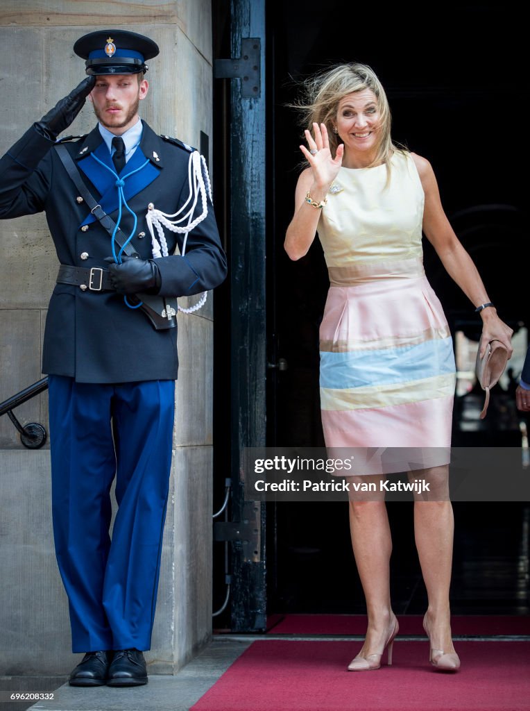 Dutch King and Queen attend palace symposium in Amsterdam