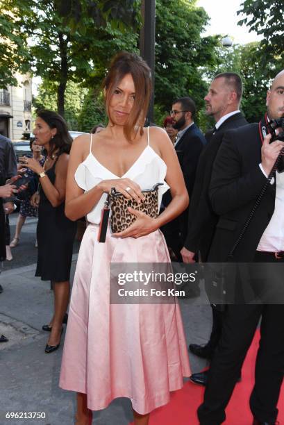 Karine Arsene from Cnews attends Amnesty International 'Musique Contre L'Oubli' Gala Ceremony at Theatre des Champs Elysees on June14, 2017 in Paris,...