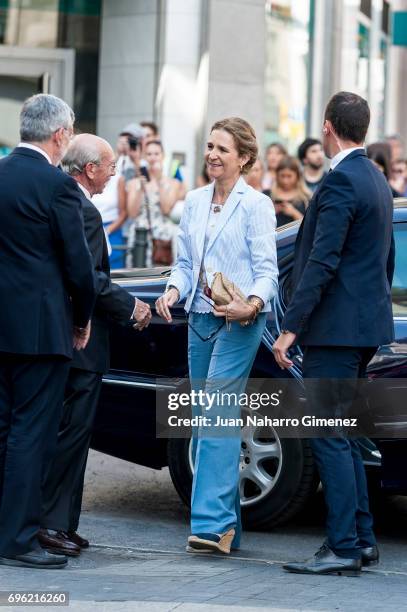 Princess Elena of Spain attends 'Charity Day' on June 15, 2017 in Madrid, Spain.