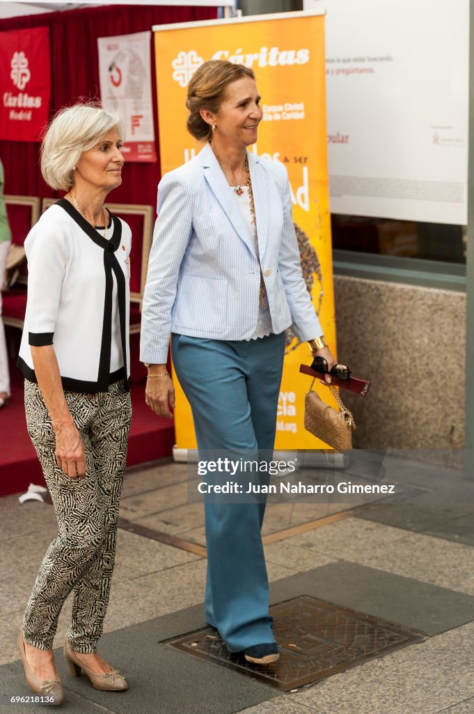 Princess Elena Attends 'Charity Day' in Madrid