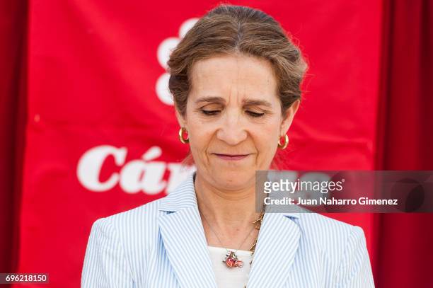 Princess Elena of Spain attends 'Charity Day' on June 15, 2017 in Madrid, Spain.