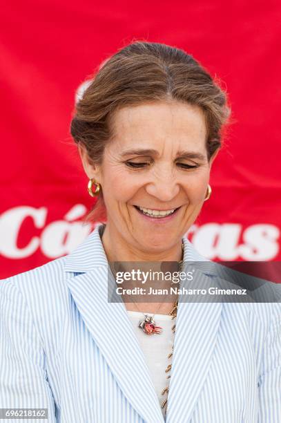 Princess Elena of Spain attends 'Charity Day' on June 15, 2017 in Madrid, Spain.