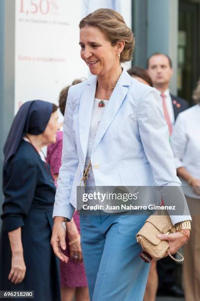 Princess Elena of Spain attends 'Charity Day' on June 15, 2017 in Madrid, Spain.