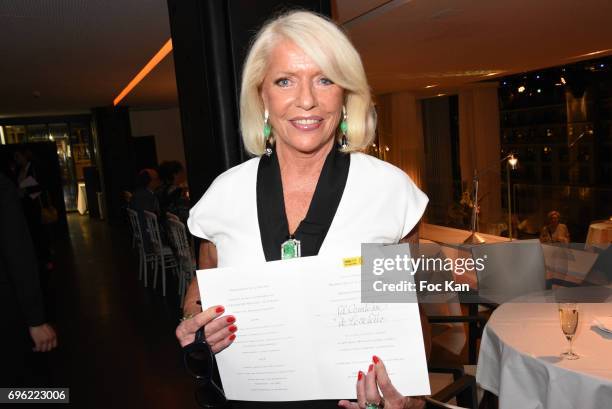 Countess Martine de Leseleuc attends Amnesty International 'Musique Contre L'Oubli' Gala Ceremony after Dinner at Maison Blanche on June14, 2017 in...