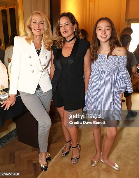 Jerry Hall, Jade Jagger and Chloe Murdoch attend a ladies lunch for Jade Jagger Fine Jewellery at Hotel Cafe Royal hosted by Jerry Hall & Jade Jagger...