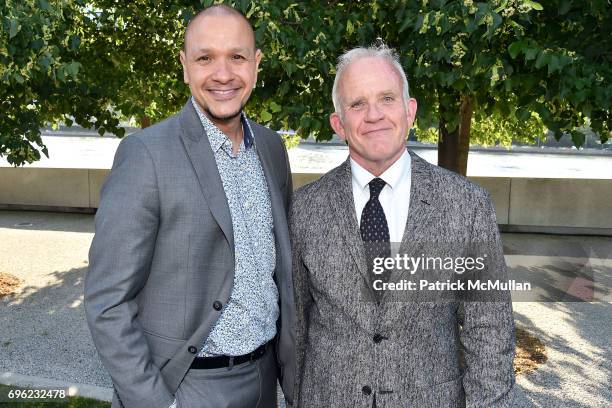 Yanni Dunn and Allen Payne attend the Four Freedoms Park Conservancy's Sunset Garden Party honoring Tom Brokaw at Four Freedoms Park on June 14, 2017...